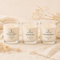 Bộ quà tặng ba nến thơm cỡ nhỏ LittleCandle gồm hương vani hổ phách, trà trắng và oải hương – GS-001