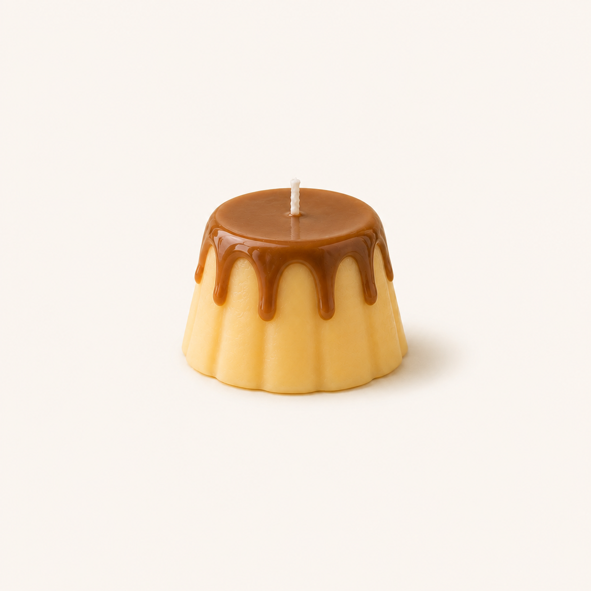 Nến thơm tạo hình bánh flan caramel LittleCandle hương caramel và vani, trang trí và làm quà tặng – SF-007