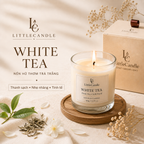 Nến thơm LittleCandle hương trà trắng thanh sạch, nhẹ nhàng, thơm phòng và trang trí – JC-002