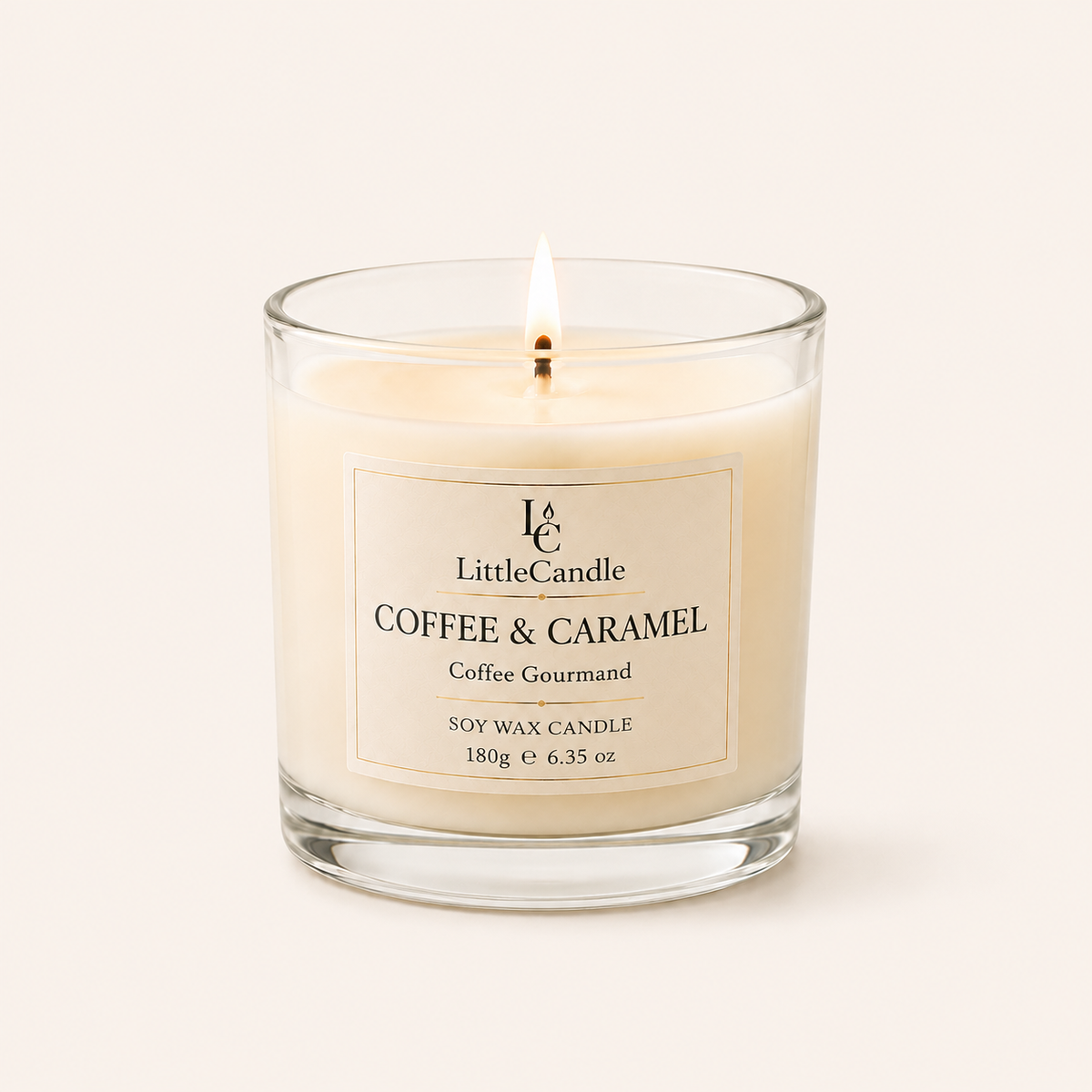 Nến thơm LittleCandle hương cà phê và caramel ngọt ấm, trang trí góc cà phê – JC-008