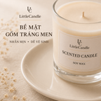 Đĩa gốm lót nến LittleCandle, đế đặt nến thơm và nến tạo hình dùng trang trí – AC-005