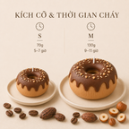 Nến thơm tạo hình bánh vòng sô cô la LittleCandle, trang trí và làm quà tặng – SF-003