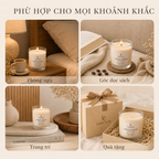 Nến thơm LittleCandle hương cà phê và caramel ngọt ấm, trang trí góc cà phê – JC-008