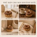 Nến thơm tạo hình bánh vòng sô cô la LittleCandle, trang trí và làm quà tặng – SF-003
