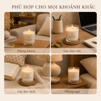 Nến thơm LittleCandle hương gỗ đàn hương trầm ấm, trang trí không gian – JC-004