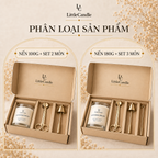 Bộ quà tặng chăm sóc nến LittleCandle gồm nến hương oải hương và bộ dụng cụ chăm sóc nến – GS-003